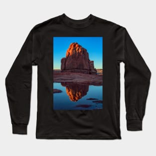 Reflected Rock Formation in Arches National Park Long Sleeve T-Shirt